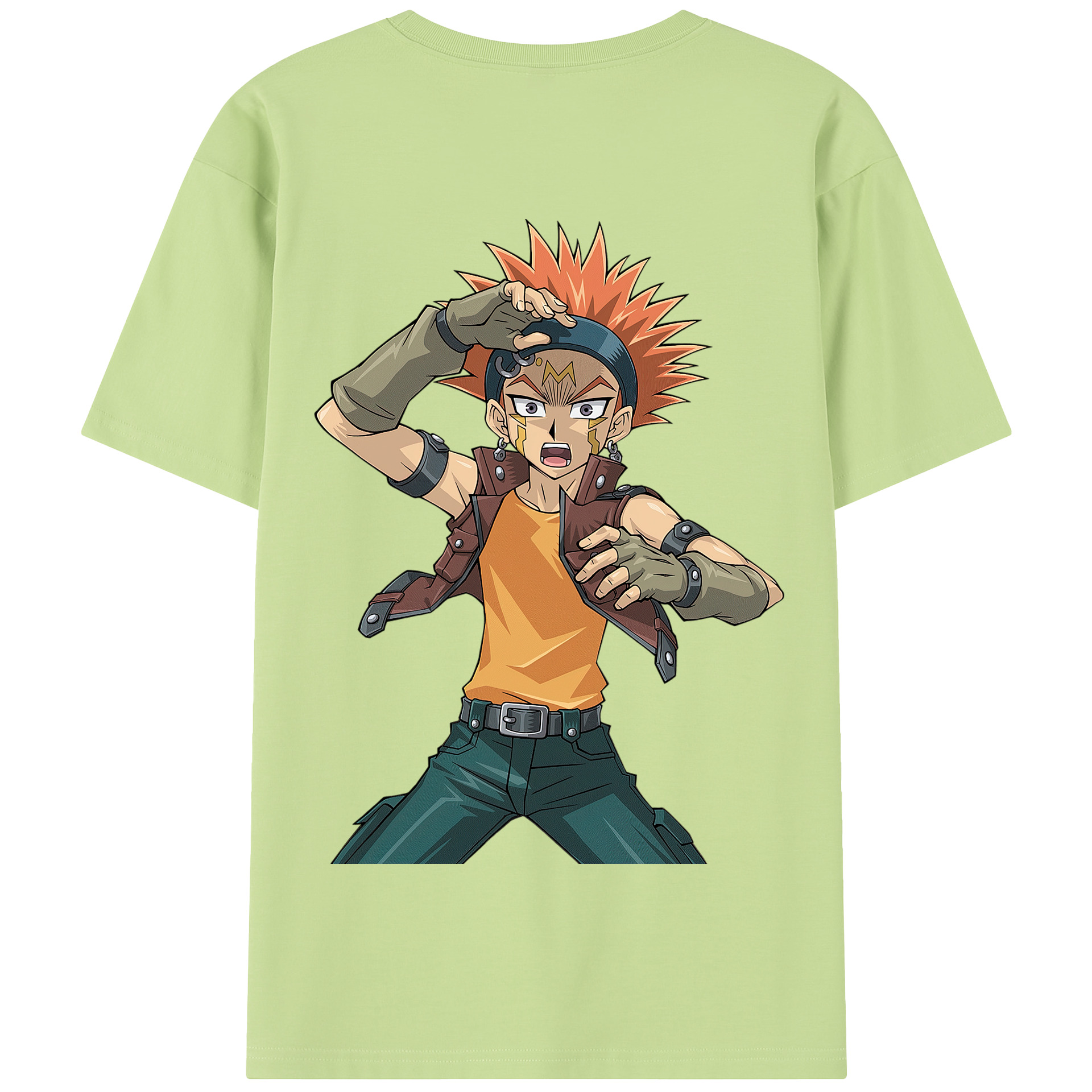 （画像用） 遊☆戯☆王 Yu-Gi-Oh! 綿100％半袖Tシャツ（背面プリント）
